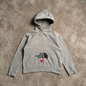COMME DES GARÇONS X NORTH FACE HEATHER GREY PULLOVER HOODIE